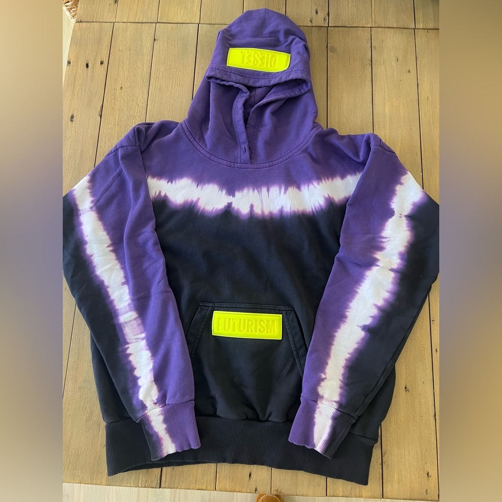 Diesel Futurism Tie Dye Hoodie Medium